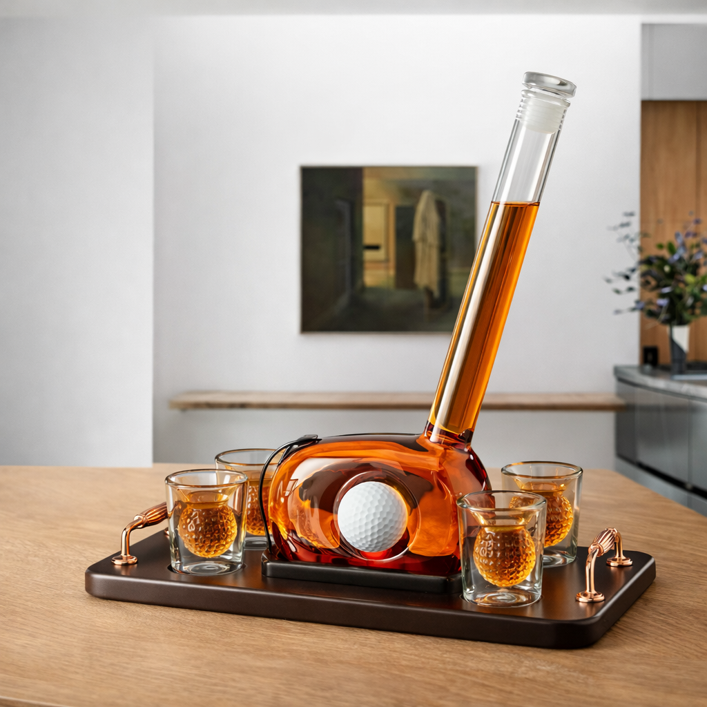 Butelka Whisky - Edycja Zestawu Golfowego z Kulkami