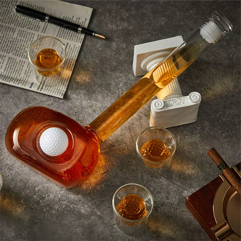 Butelka Whisky - Edycja Zestawu Golfowego z Kulkami